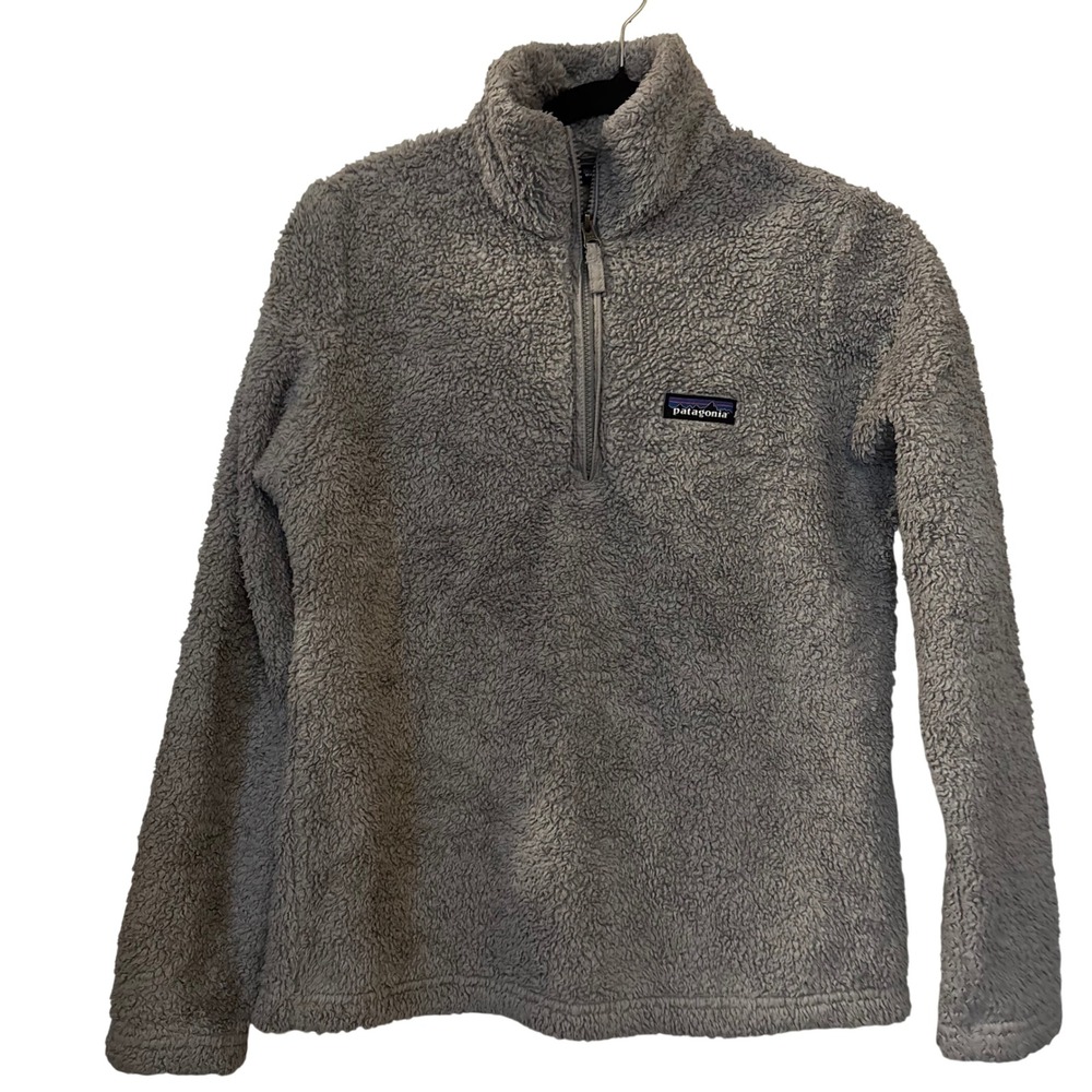 Patagonia Women's Small Gray Fleece 1/4 Zip Pullover Jacket
